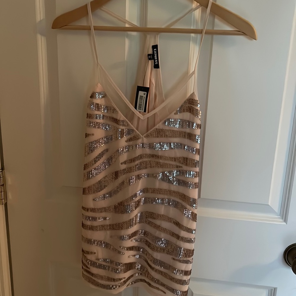 Express NWT medium sequin top